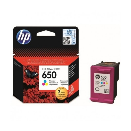CARTOUCHE ORIGINAL HP 650 COULEURS