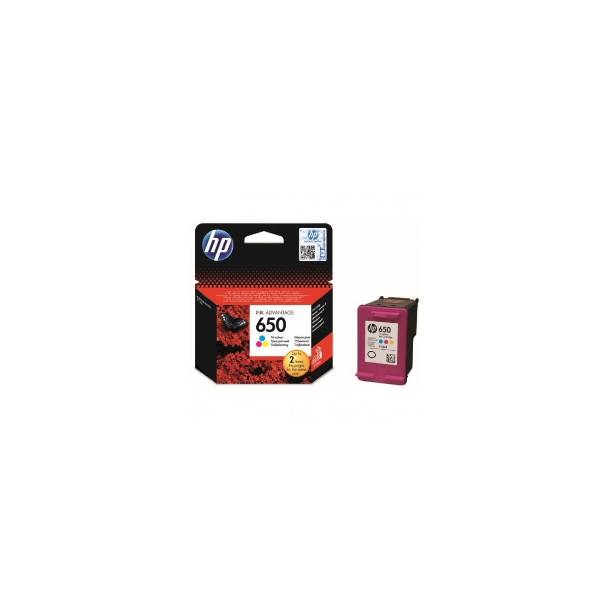 CARTOUCHE ORIGINAL HP 650 COULEURS