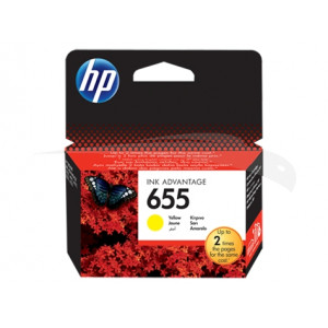 CARTOUCHE ORIGINAL HP 655 JAUNE