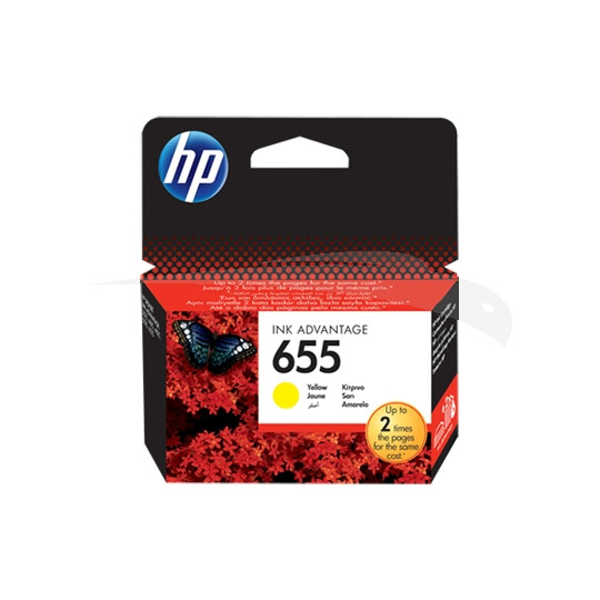 CARTOUCHE ORIGINAL HP 655 JAUNE