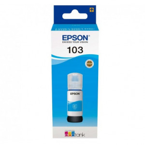 BOUTEILLE D'ENCRE ORIGINAL EPSON 103 70ML CYAN