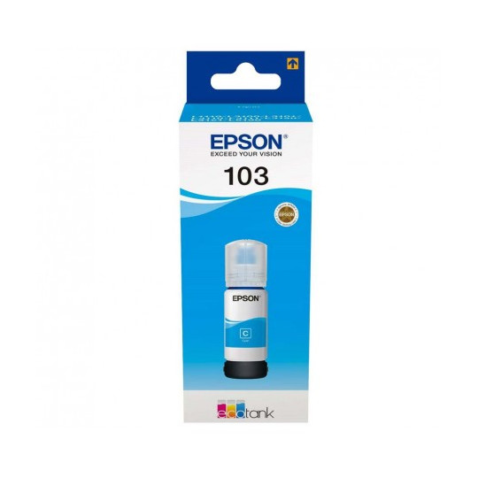 BOUTEILLE D'ENCRE ORIGINAL EPSON 103 70ML CYAN