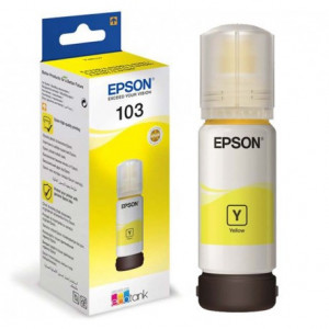 BOUTEILLE D'ENCRE ORIGINAL EPSON 103 70ML JAUNE