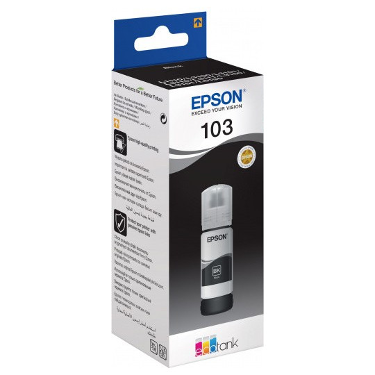 BOUTEILLE D'ENCRE ORIGINAL EPSON 103 65ML NOIR