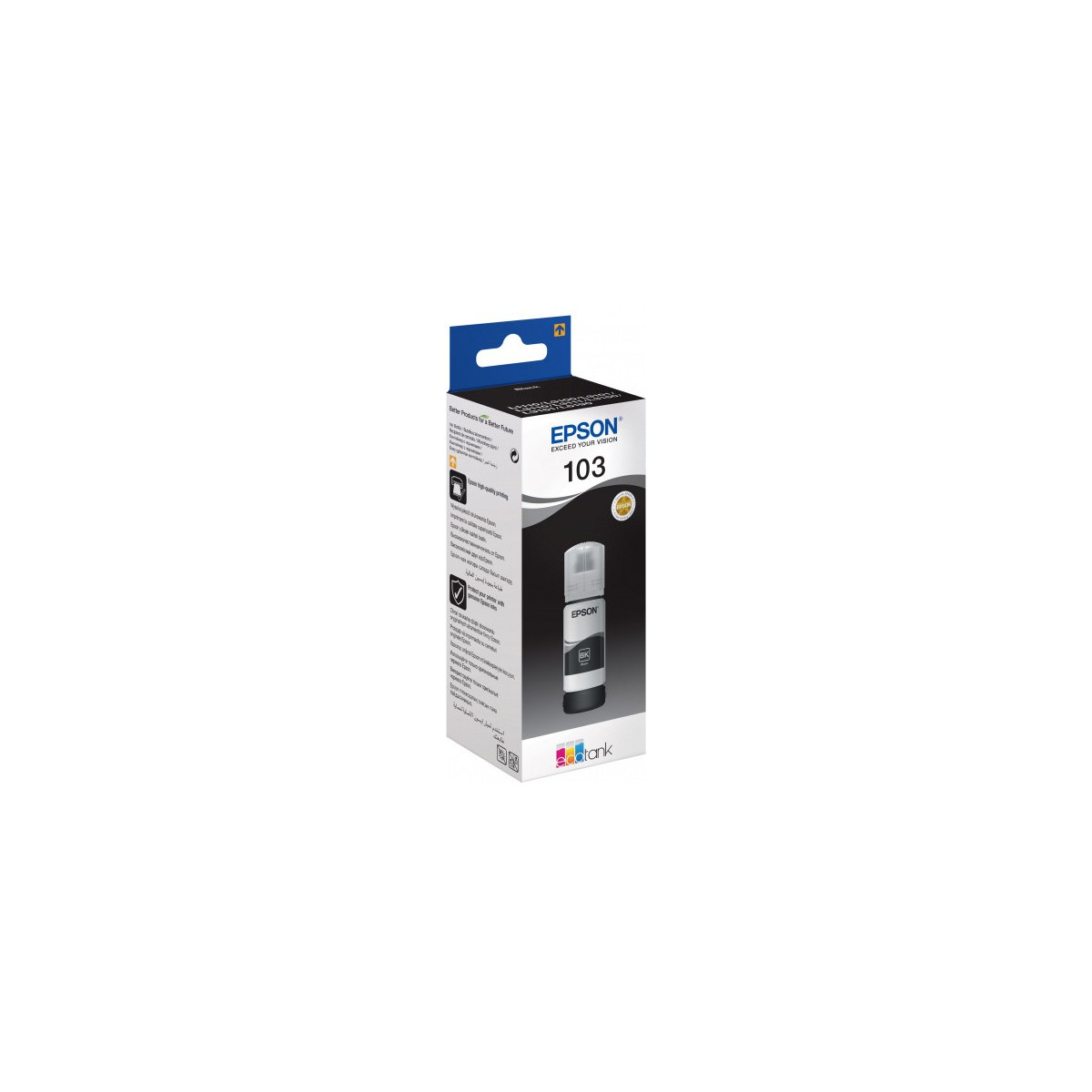 BOUTEILLE D'ENCRE ORIGINAL EPSON 103 65ML NOIR