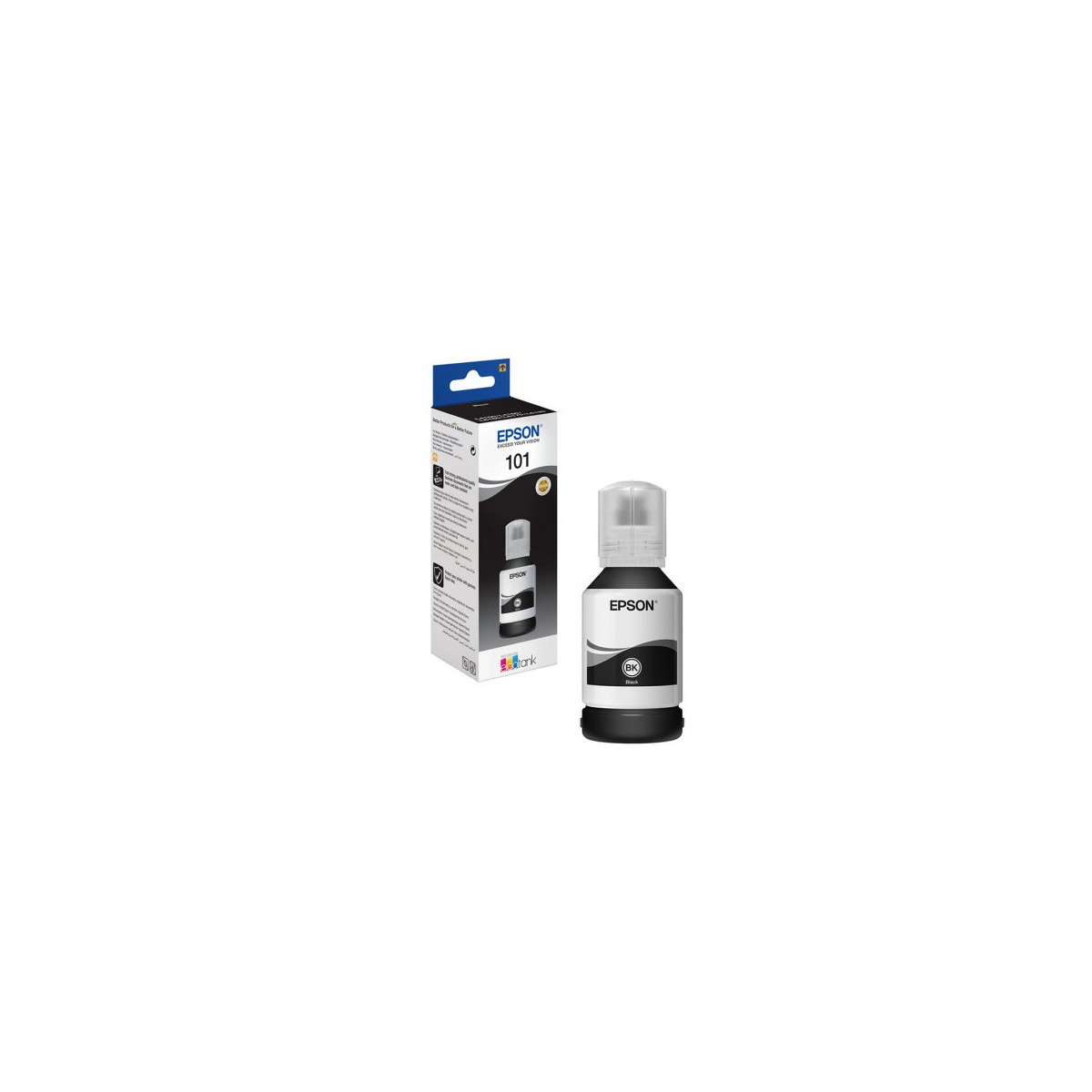 BOUTEILLE D'ENCRE ORIGINAL EPSON C13T03V14A 127ML NOIR