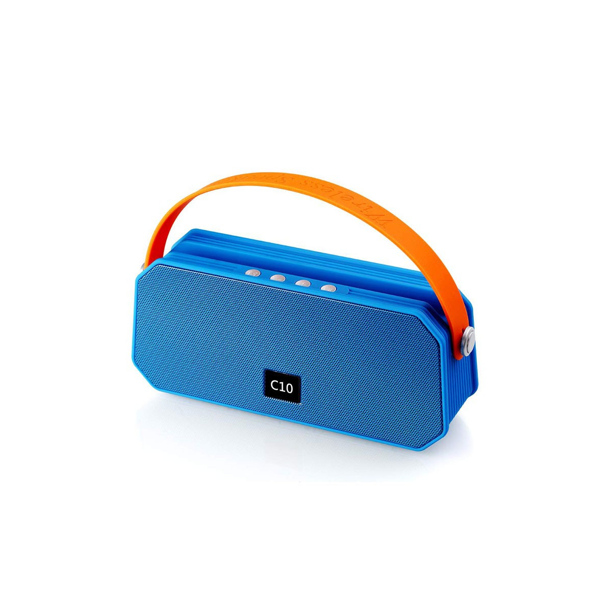 Enceinte bluetooth portable bleu, chargeur micro USB