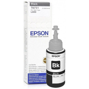 BOUTEILLE D'ENCRE ORIGINAL EPSON T6731 70ML NOIR