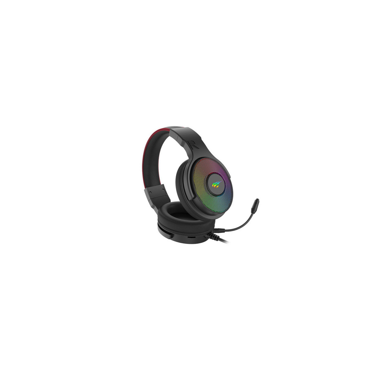 GAMENOTE H2013d Casque gamer avec micro et retro éclairage RGB pour PC &  consoles - Haut-parleur