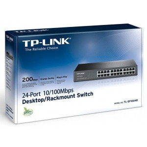 SWITCH TP-LINK 24 PORTS 10/100 MBps Rackable - TL-SF1024D