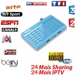 Récepteur GEANT RS7 Mini HD Plus + 24 Mois Sharing + 24 Mois IPTV