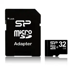 CARTE MEMOIRE SILICON POWER 32GB MicroSDHC AVEC ADAPTATEUR