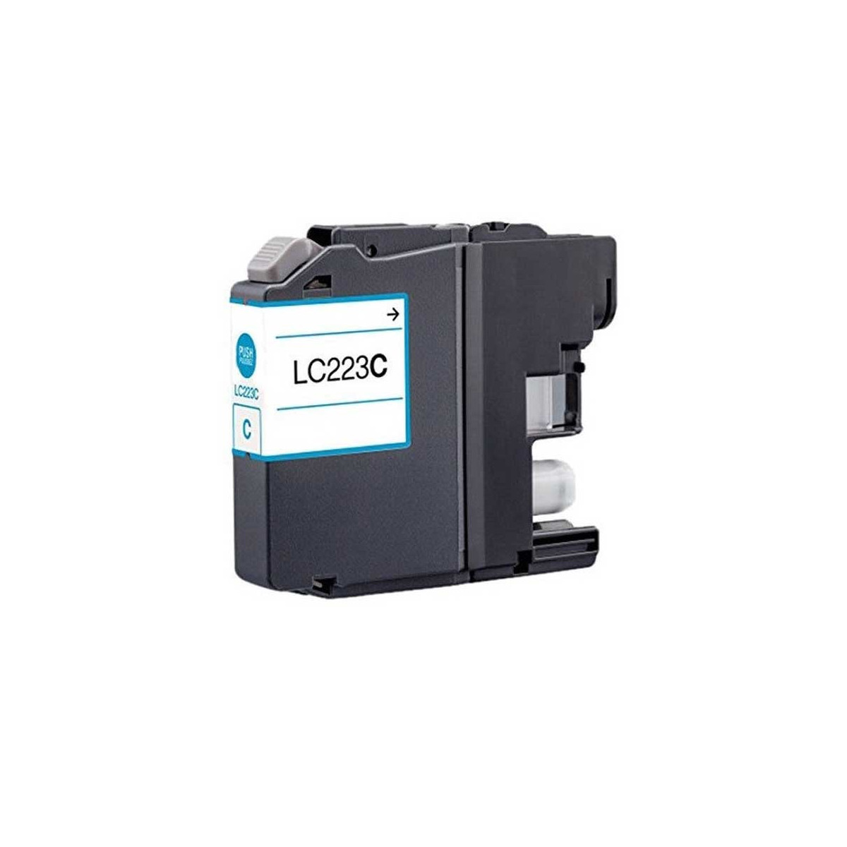 CARTOUCHE JET D'ENCRE ADAPTABLE BROTHER LC223C - CYAN
