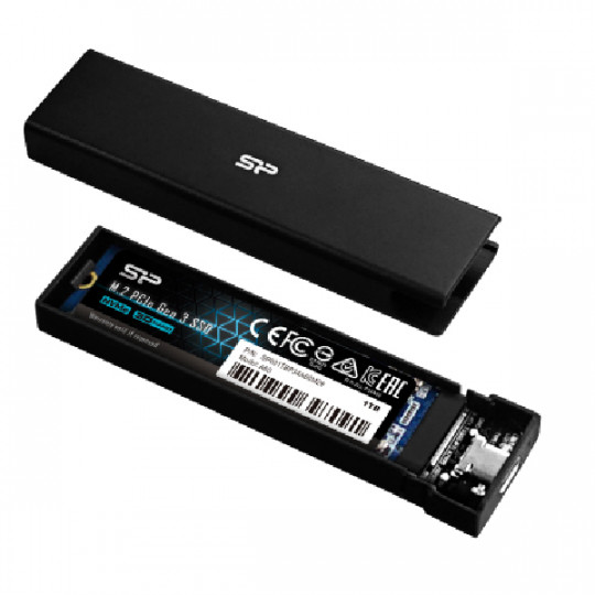 Boîtier de disque dur - Boîtier SSD USB-C externe pour M.2 NVME et SATA M.2  - Boîtier
