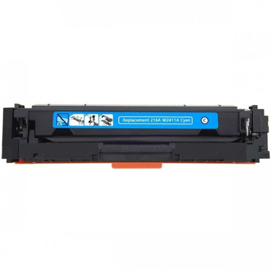 TONER ADAPTABLE HP 216A- W2411A - SANS PUCE - CYAN
