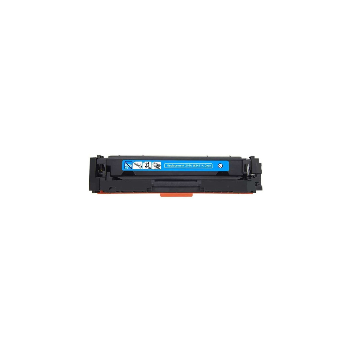 TONER ADAPTABLE HP 216A- W2411A - SANS PUCE - CYAN