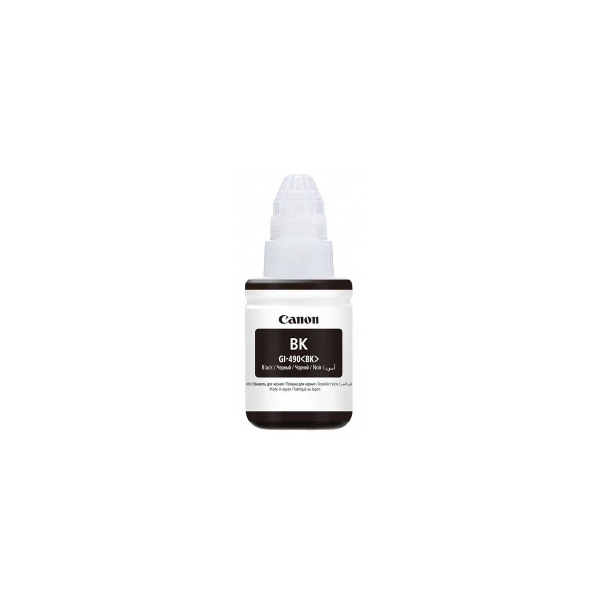 BOUTEILLE D'ENCRE ADAPTABLE CANON GI-490BK - 100ML -NOIR