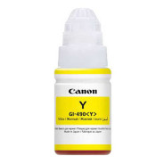 BOUTEILLE D'ENCRE ADAPTABLE CANON GI-490 70ML JAUNE