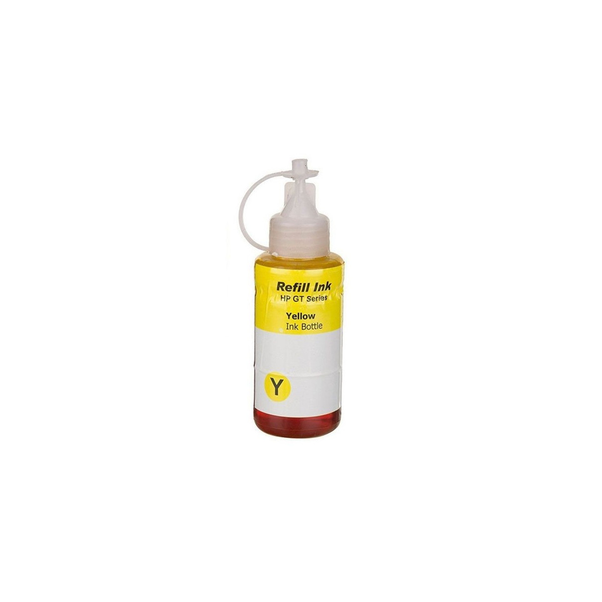 BOUTEILLE D'ENCRE ADAPTABLE HP HGT52 100ML  JAUNE