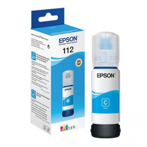 BOUTEILLE D'ENCRE ORIGINAL EPSON 112 70ML CYAN
