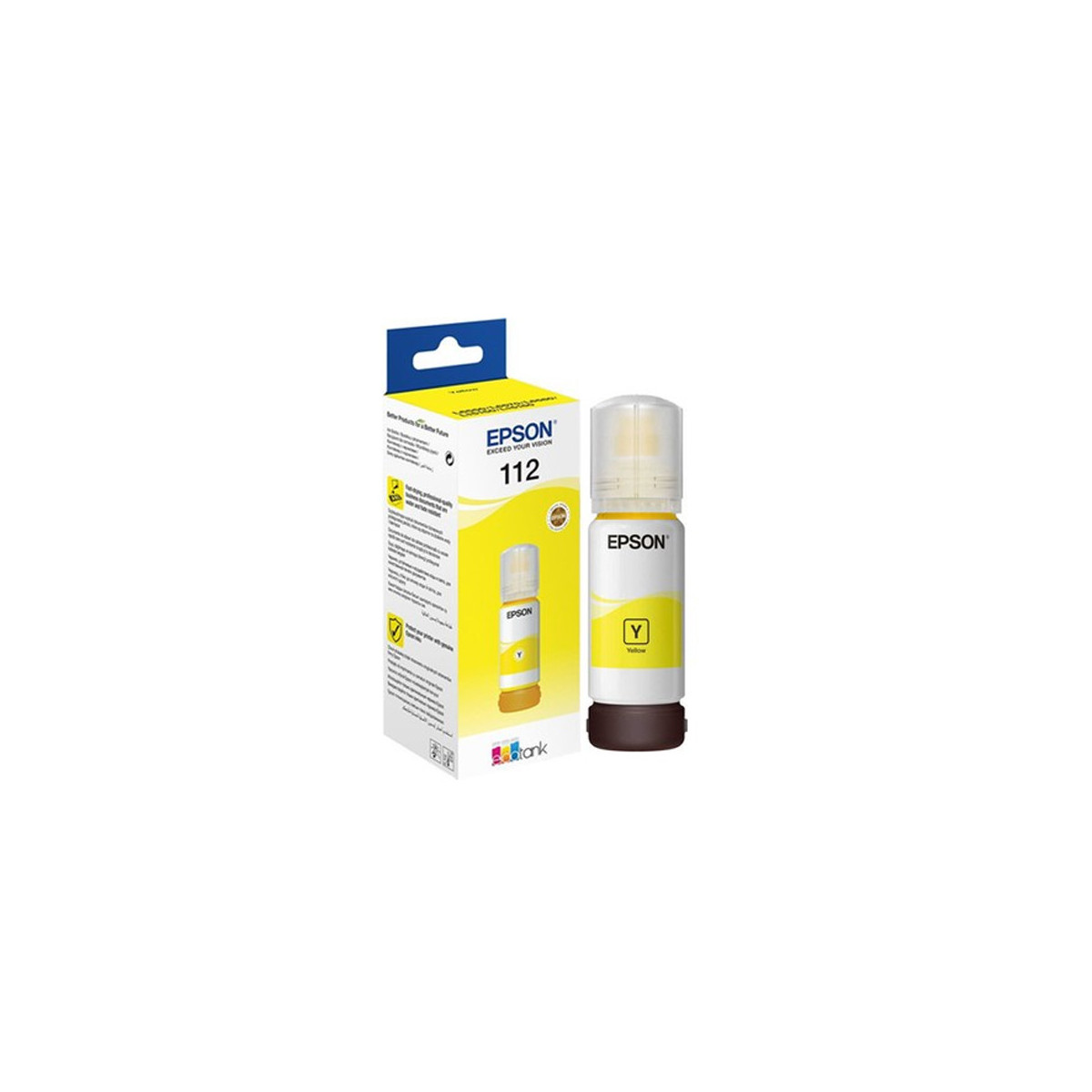 BOUTEILLE D'ENCRE ORIGINAL EPSON 112 70ML JAUNE