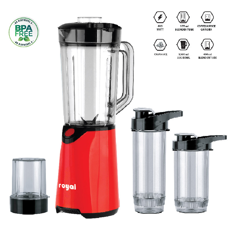 BLENDER ROYAL 1.2 LITRES AVEC BOUTEILLES ET MOULIN