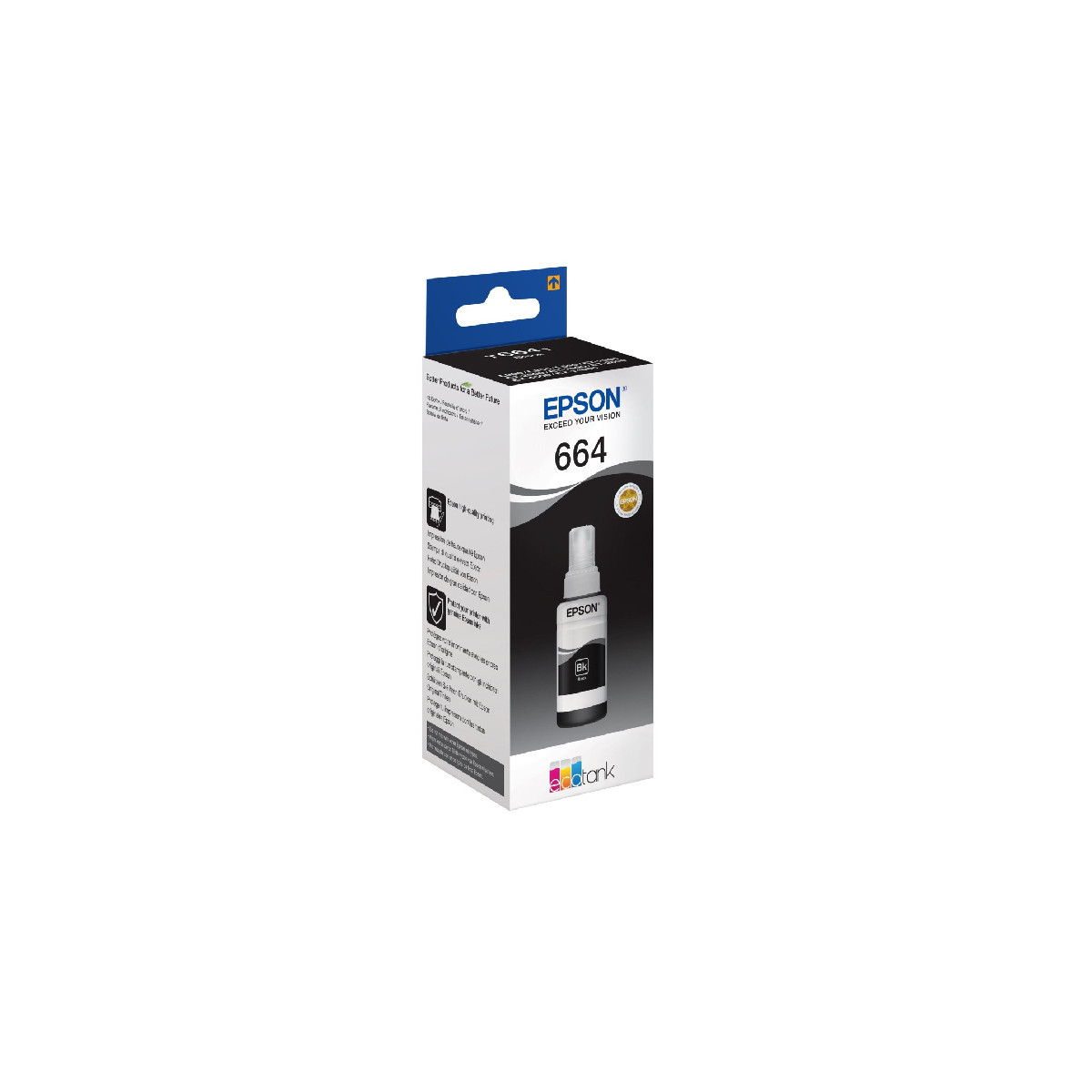 BOUTEILLE D'ENCRE ORIGINAL EPSON C13T66414A 70ML NOIR