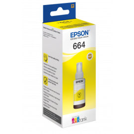 BOUTEILLE D'ENCRE ORIGINAL EPSON T6644 JAUNE
