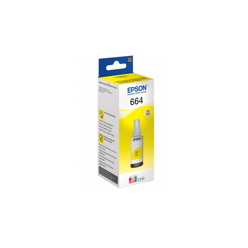 BOUTEILLE D'ENCRE ORIGINAL EPSON T6644 JAUNE