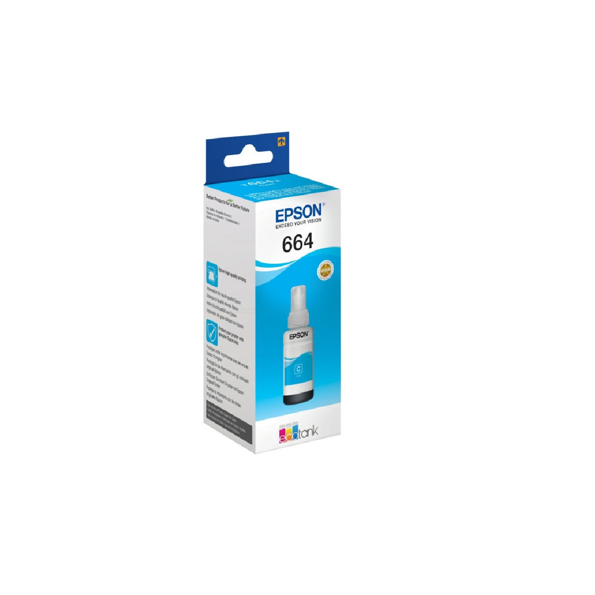 BOUTEILLE D'ENCRE ORIGINAL EPSON T6642 70ML CYAN