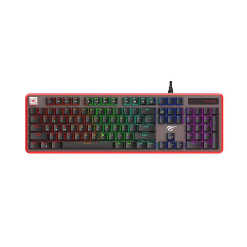 CLAVIER GAMER HAVIT KB870L RGB MECANIQUE 104 TOUCHES