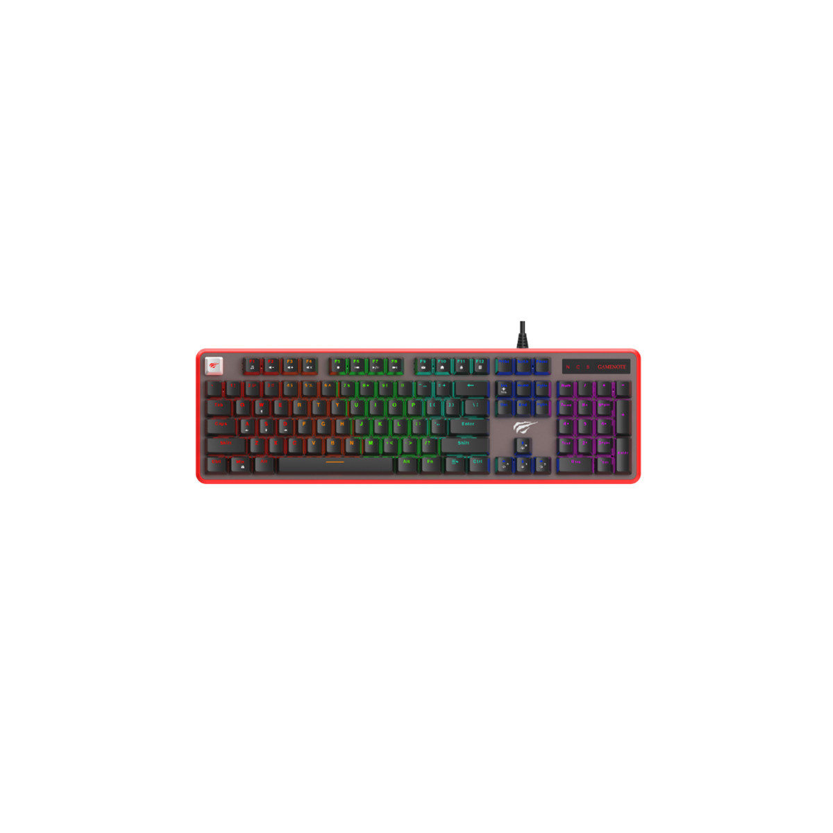 CLAVIER GAMER HAVIT KB870L RGB MECANIQUE 104 TOUCHES