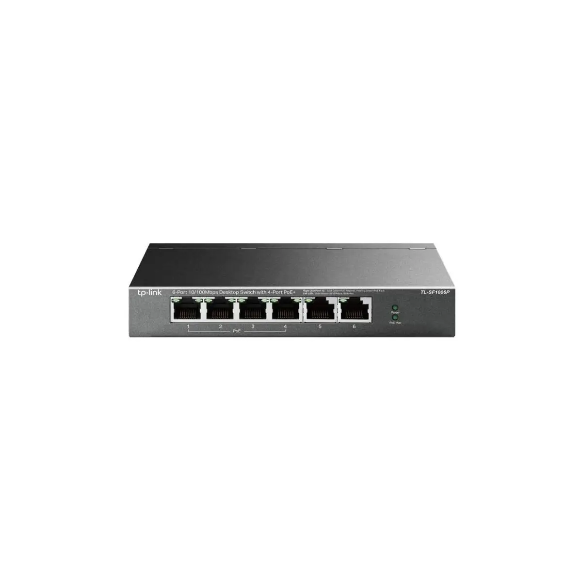 SWITCH 6 PORT 10/100 TP-LINK TL-SF1006P 4 Ports POE