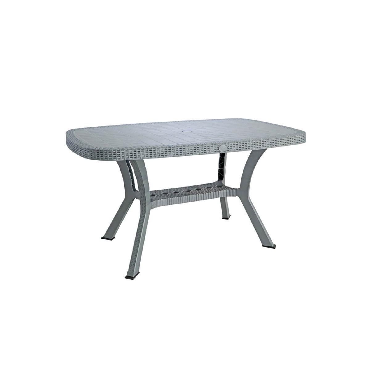 TABLE DE JARDIN SOTUFAB RECTANGULAIRE HARMONY 81.7 X 136.7CM GRIS