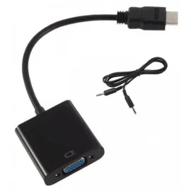 ADAPTATEUR HDMI TO VGA + AUDIO CABLE LUCKTEK