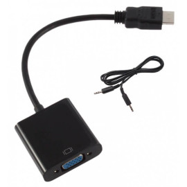 ADAPTATEUR HDMI TO VGA + AUDIO CABLE LUCKTEK