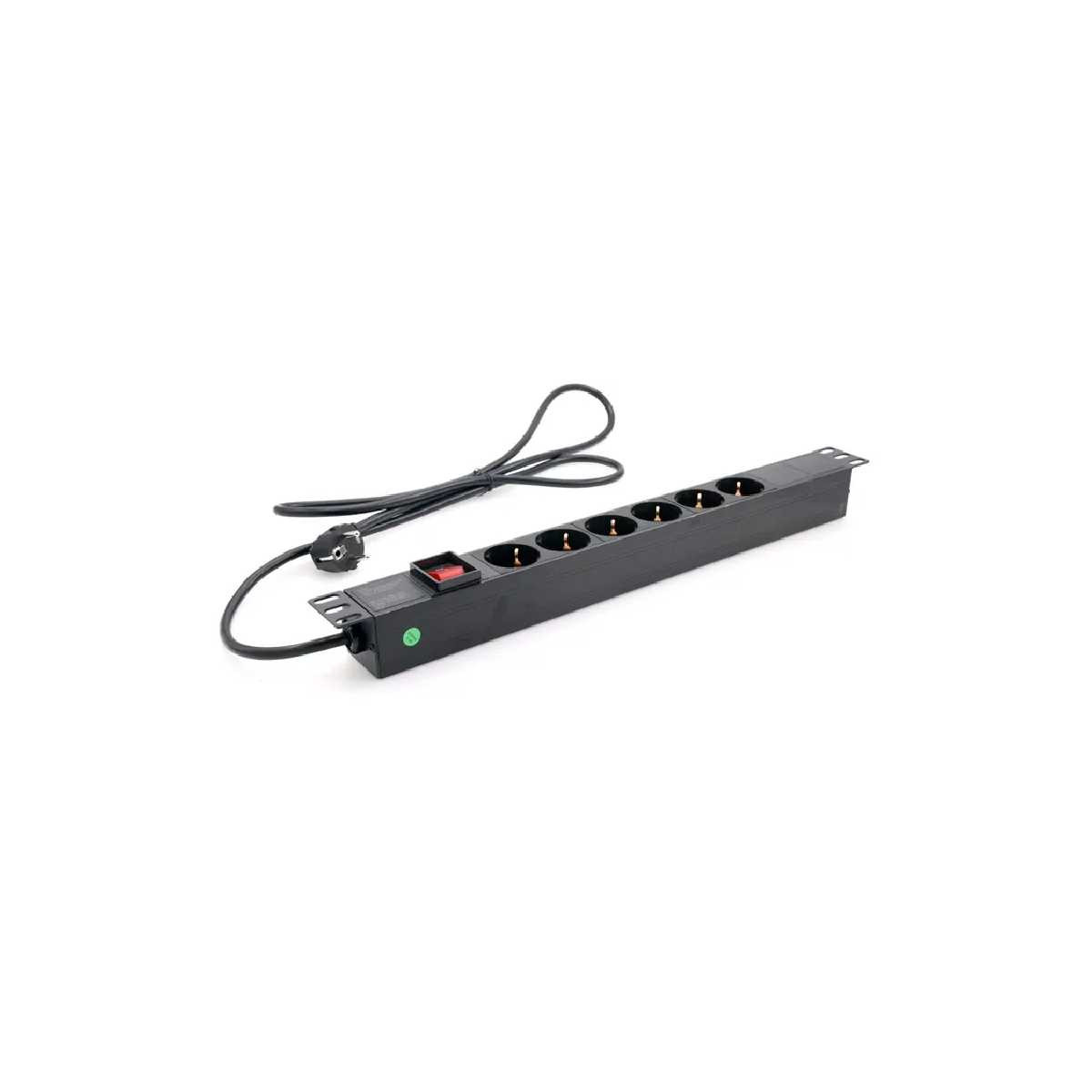 MULTIPRISE ELECTRIQUE 6PORTS RACKABLE LUCKTEK