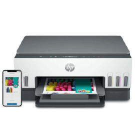 IMPRIMANTE À RÉSERVOIR INTÉGRÉE MULTIFONCTION HP SMART TANK 670 WIFI