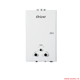 CHAUFFE BAIN ORIENT À GAZ BOUTEILLE 10 LITRES BLANC