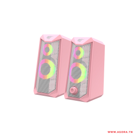 HAUT PARLEUR USB GAMING HAVIT SK202 | ROSE