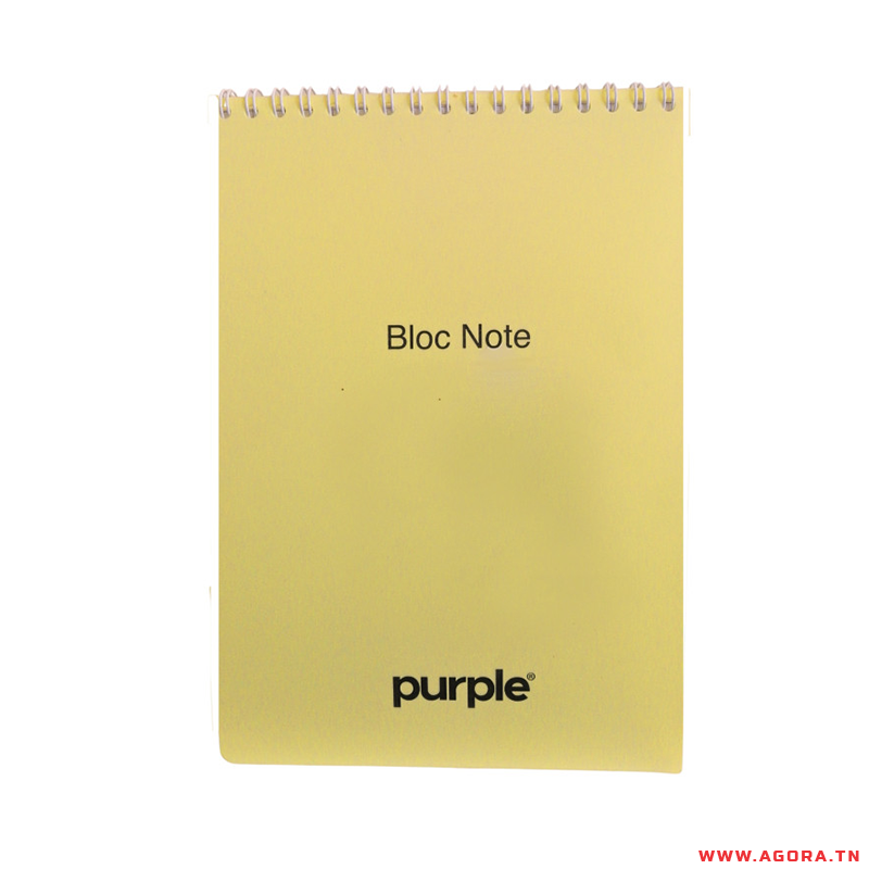 BLOC NOTE WIRO ESSENTIAL PURPLE |  A5 | 100 PAGES | Agora.tn