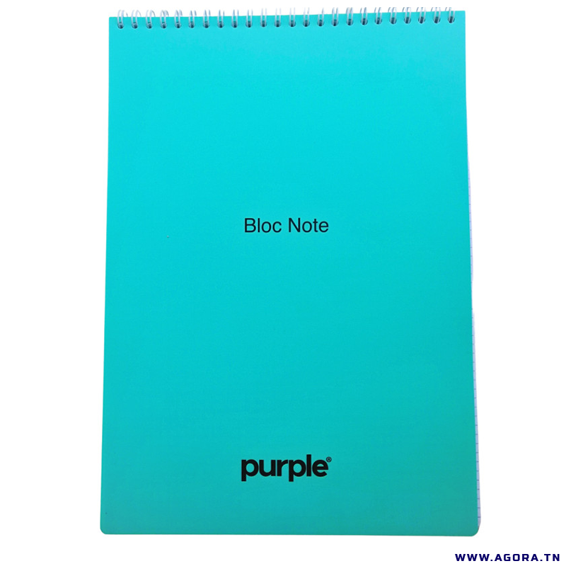 BLOC NOTE WIRO ESSENTIAL PURPLE - A4  - 100 PAGES | Agora.tn