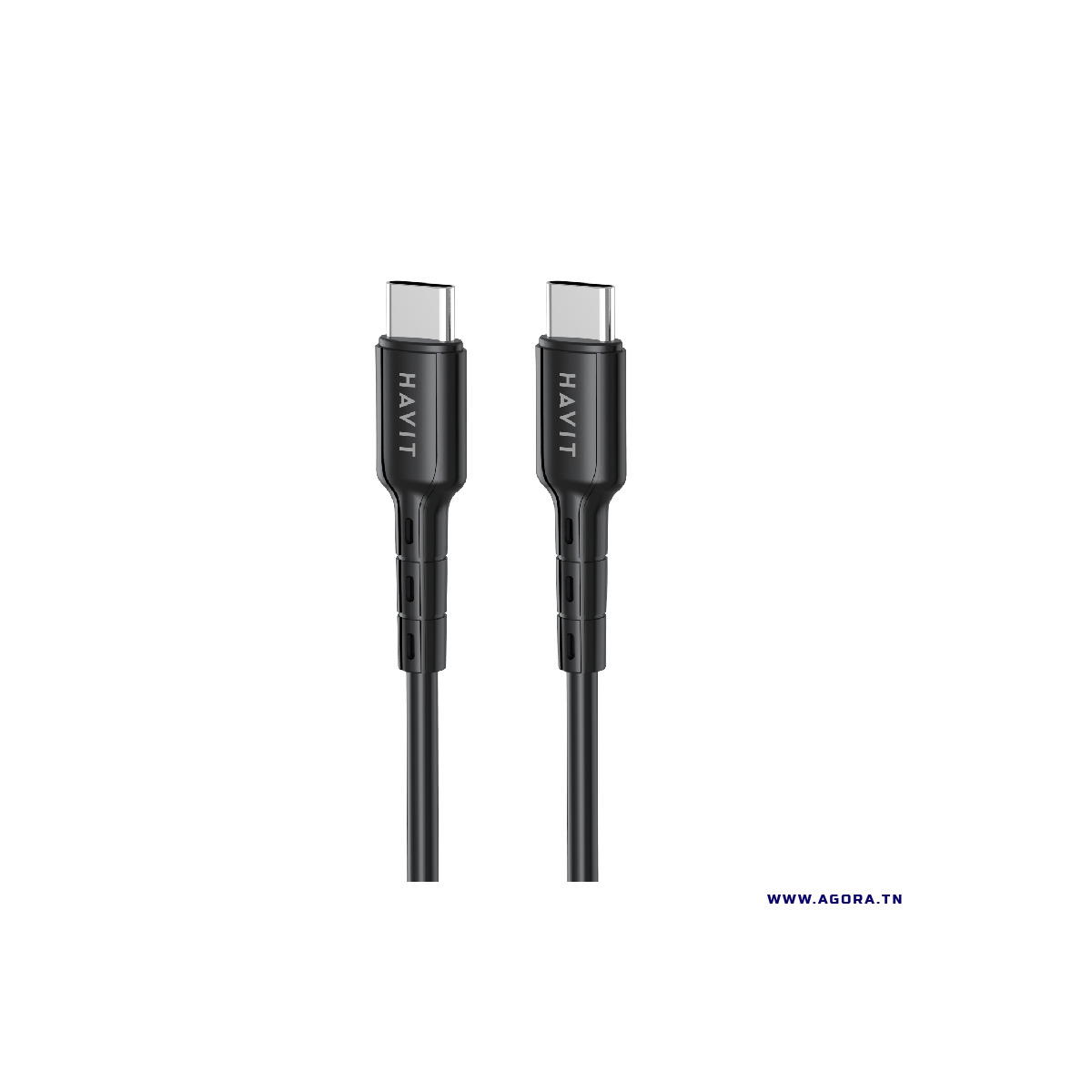 COURT CÂBLE USB-C Type-C vers USB-C 60W 1.2m 120cm pour Android