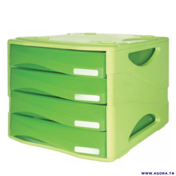 BLOC DE 4 TIROIRS ARDA SMILE - VERT | Agora.tn