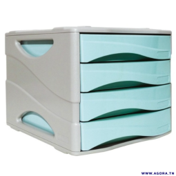 BLOC DE 4 TIROIRS ARDA / BLEU PASTEL | Agora.tn