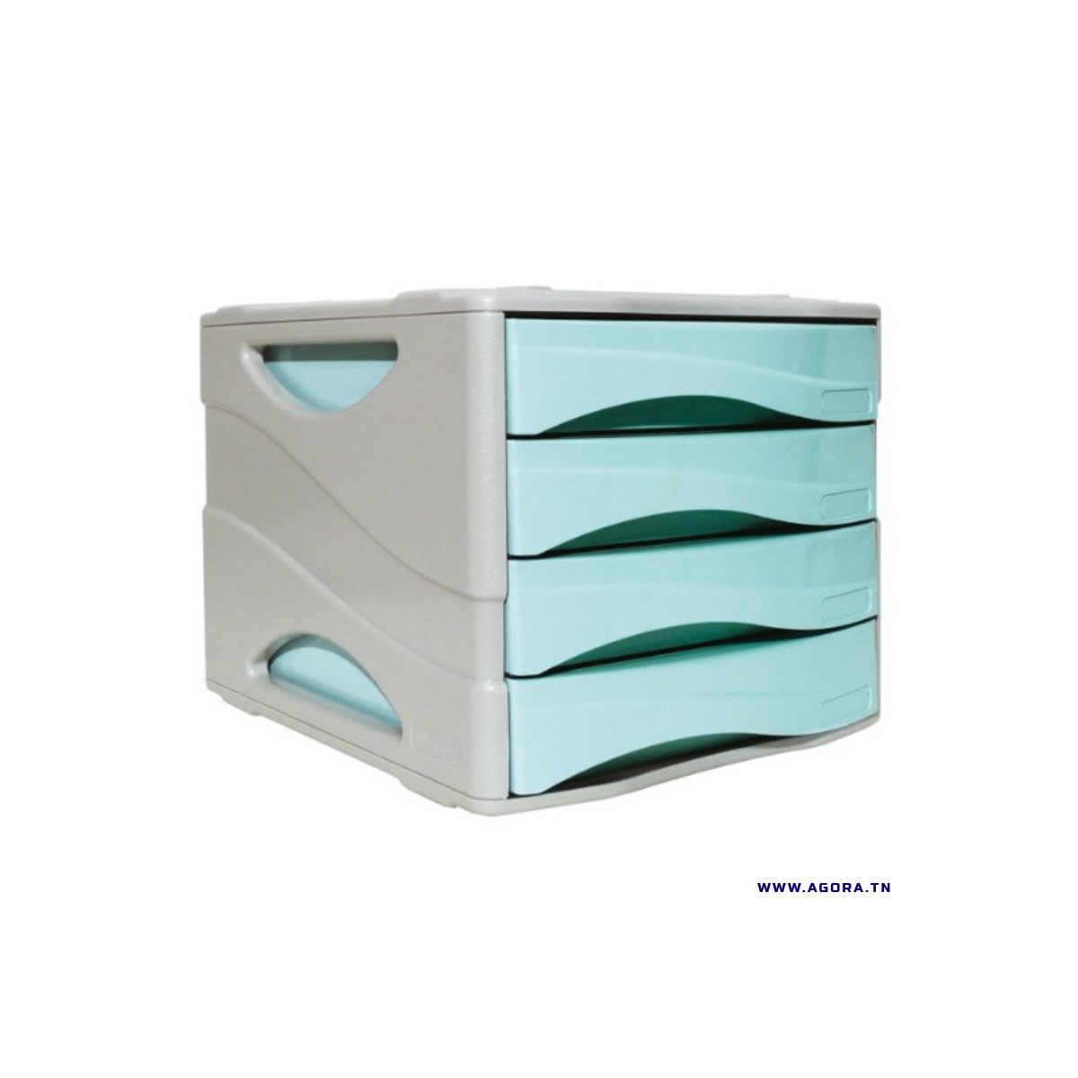 BLOC DE 4 TIROIRS ARDA / BLEU PASTEL | Agora.tn