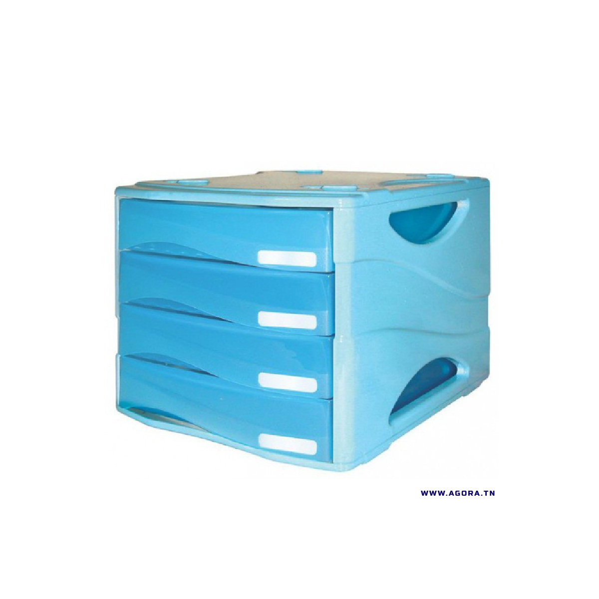 BLOC DE 4 TIROIRS ARDA SMILE - BLEU | Agora.tn
