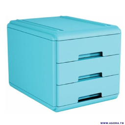 MINI BLOC DE 3 TIROIRS MY DESK ARDA - TURQUOISE | Agora.tn