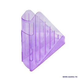 PORTE REVUE ARDA / VIOLET TRANSPARENT | Agora.tn