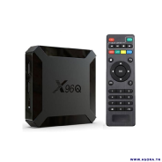 BOX TV ANDROID X96Q 4GO 32GO NOIR + ABONNEMENT IPTV 12 MOIS
